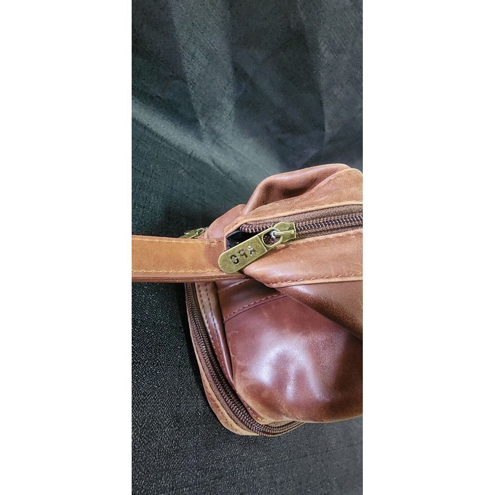 Ameri Leather Toiletry Travel‎ Bag Brown - image 3